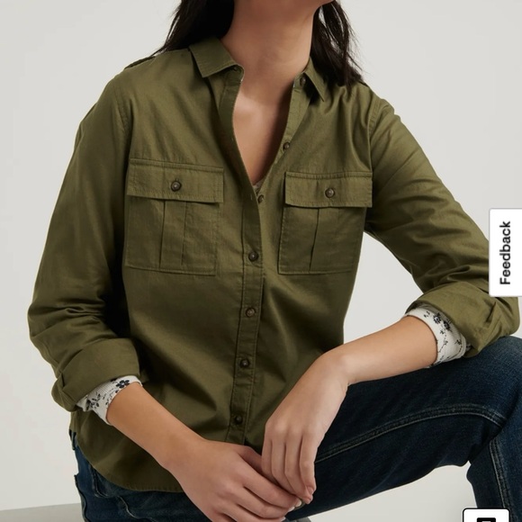 Lucky Brand Laura Utility Shirt Size S/M - Picture 1 of 10